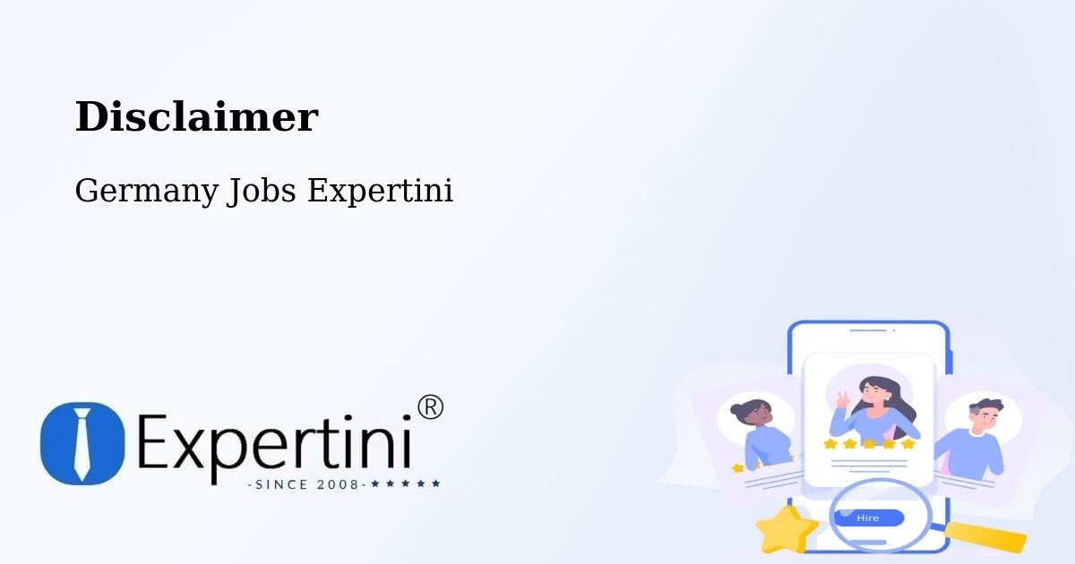 Disclaimer – Veitshöchheim - Germany Jobs Expertini