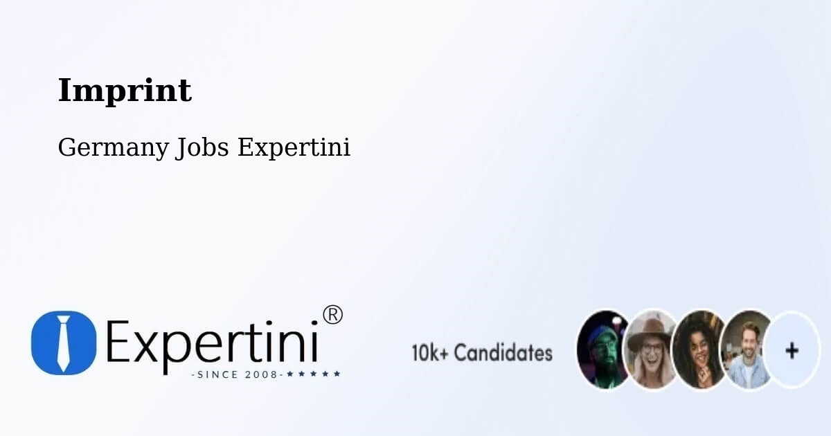 Imprint – Veitshöchheim - Germany Jobs Expertini
